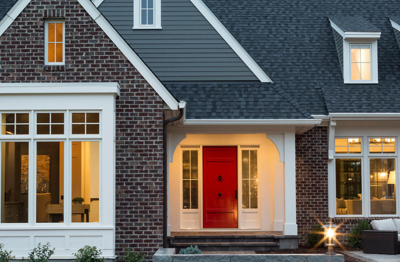 The beautiful exterior trim on a Minnesota home